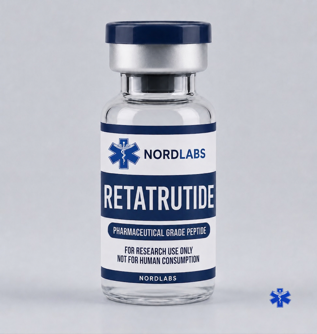 Retatrutide research-grade peptide vial from NordLabs