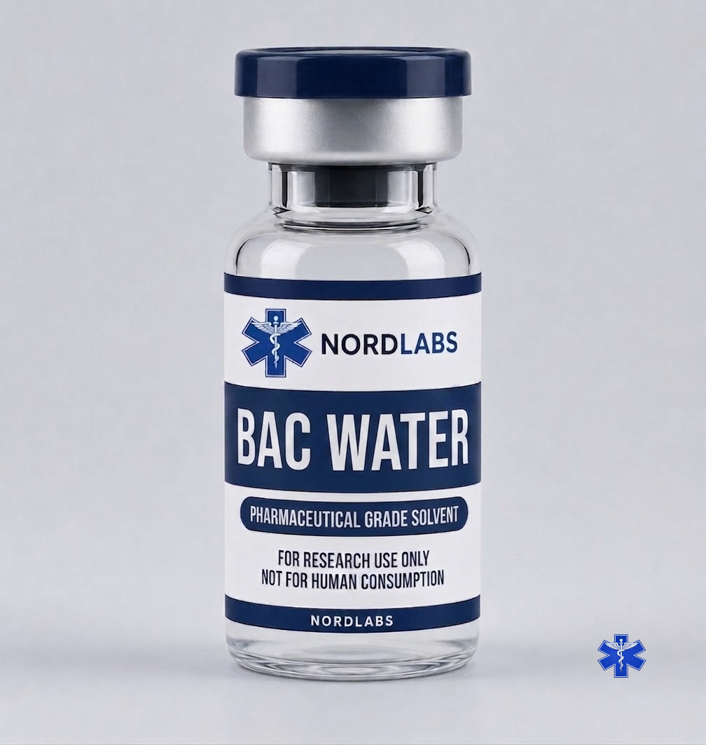 Bac Water research-grade peptide vial from NordLabs